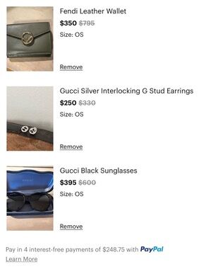 Trade listing